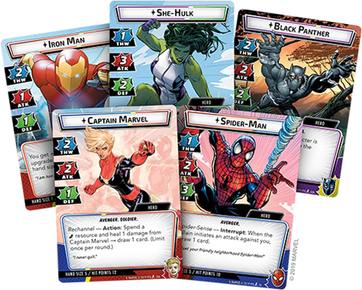 Fantasy Flight Games, Marvel Champions: Base Game, Card Game, Ages 14+, 1-4 Players, 45-90 Minute Pl