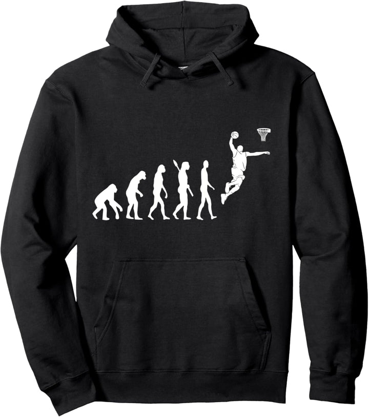 Basketball Spieler Dunking Evolution Basketballer Sport Pullover Hoodie