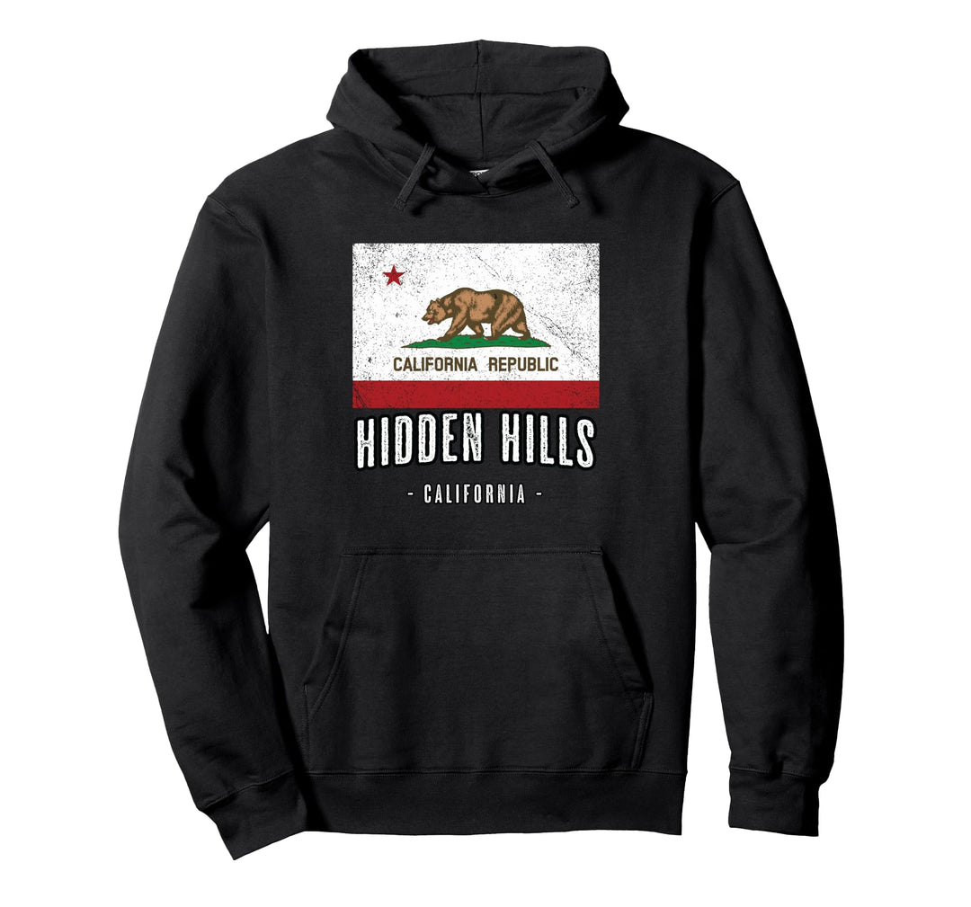 HIDDEN HILLS California | Stadt CA USA Kalifornien Flagge - Pullover Hoodie