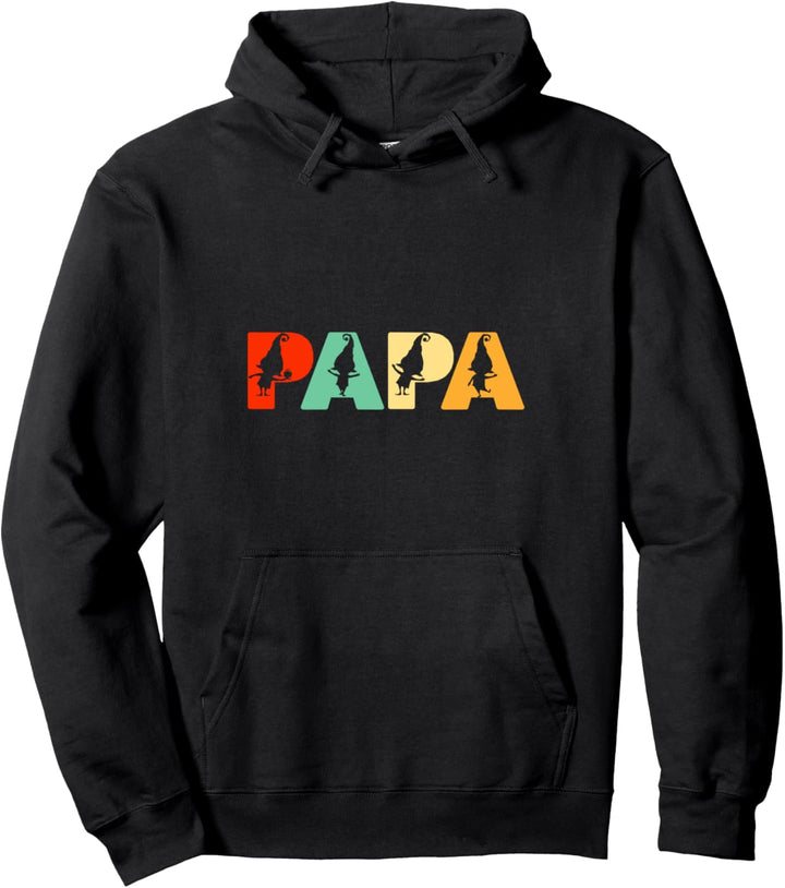 Retro Elf Papa, Lustiger Papa Elf Vatertag Pullover Hoodie