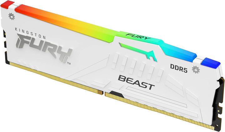 Kingston FURY Beast Weiss RGB EXPO 32GB 6800MT/s DDR5 CL34 DIMM Desktop Gaming Speicher Kit mit 2 -