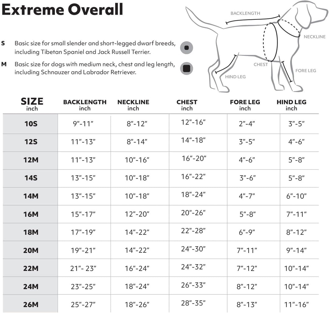 Extreme Overall Winterjacke für Hund (BlackBerry, 60M)