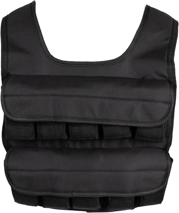 VirtuFit Verstellbare Gewichtsweste Pro - 10 kg - Schwarz - Trainingsweste - Krafttraining