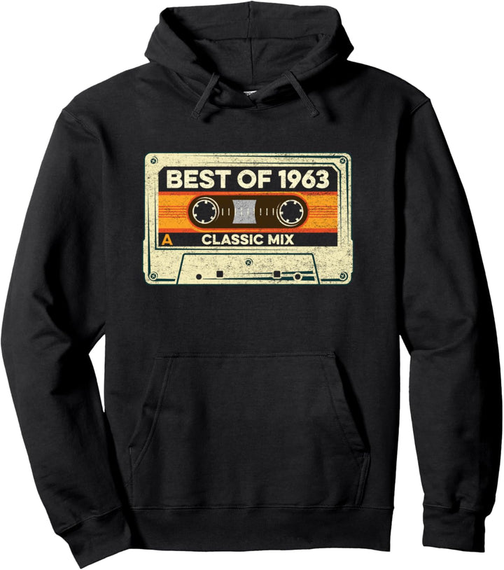 Best Of 1963 Kassettenband Geboren in 1963 Geburtstag Pullover Hoodie