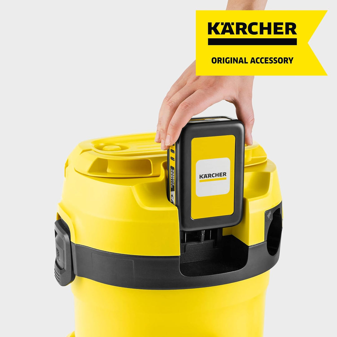 Kärcher Battery Power18/25,18 Vor36 V, 2,5 Ah(Energieverbrauch 45 Wh, Echtzeitanzeige Akku, Lithium-
