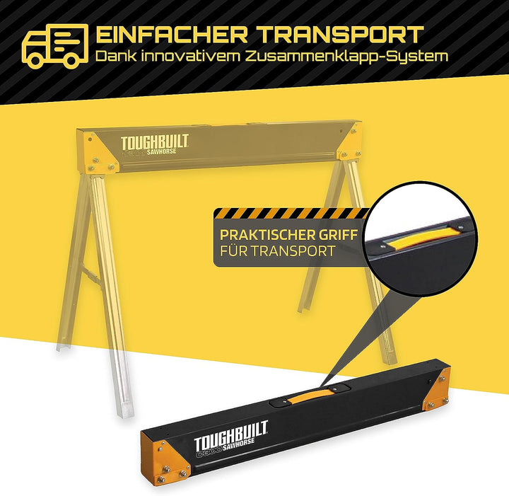 ToughBuilt c300 sawhorse, Black and Yellow