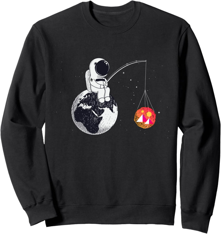 Cryptocurrency Talk - MANA Decentraland To Moon Space Merch Sweatshirt