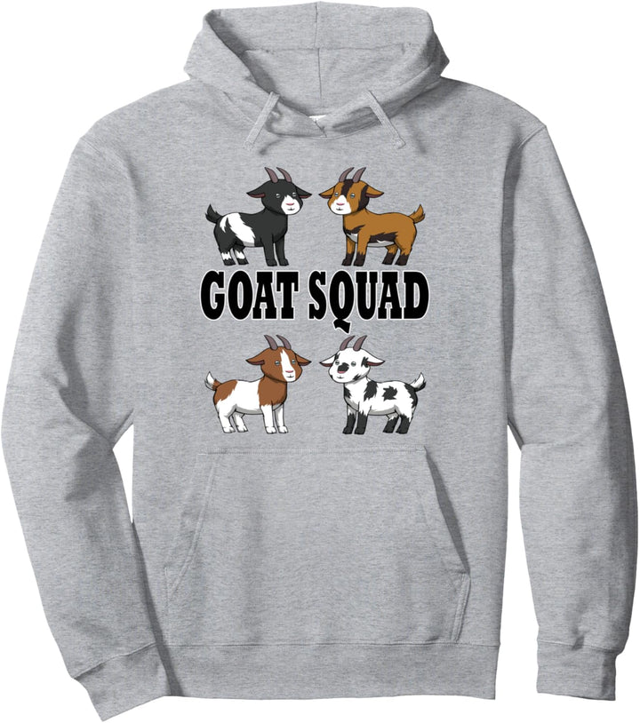 Goat Squad Ironischer Spruch Bauernhoftiere Pullover Hoodie
