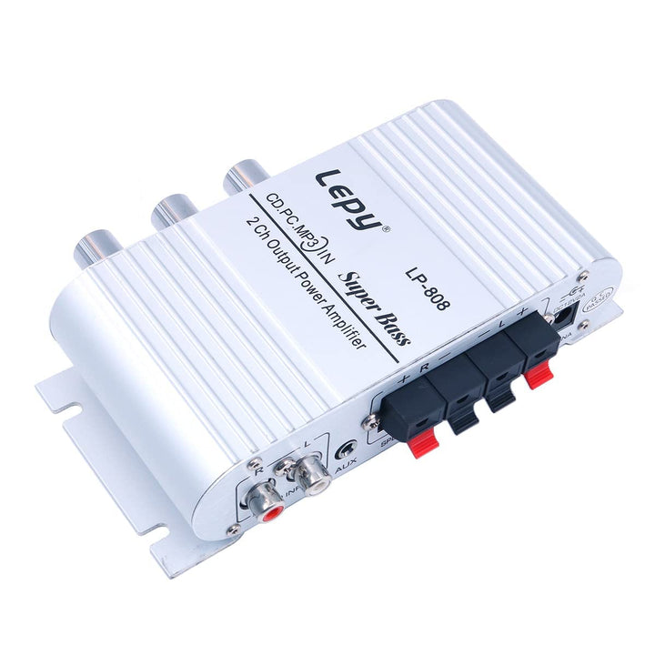 DollaTek LP-808 12V MiNi Tragbarer kabelgebundener HiFi-Verstärker mit 3A-Netzteil für Autotelefon z