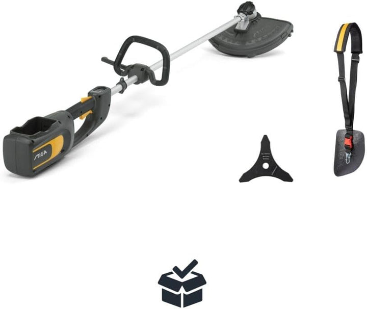 STIGA BC 700e Akku-Rasentrimmer, 500W, Schnittbreite 38cm, ohne 48V (4Ah) Akku