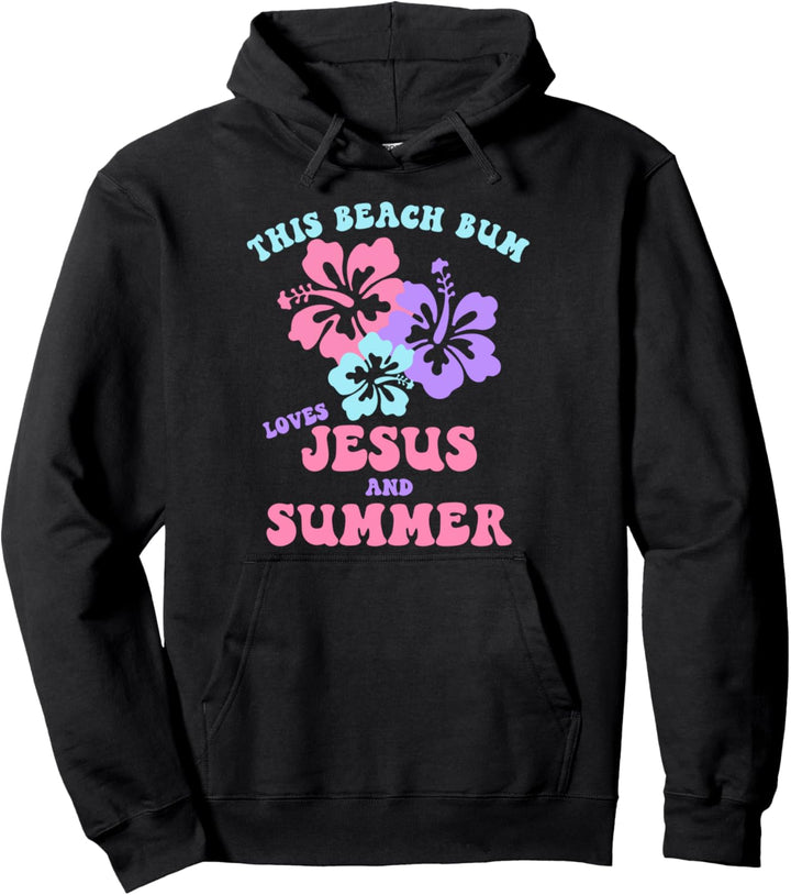 Groovy Beach Bum im Retro-Stil, christlich Pullover Hoodie