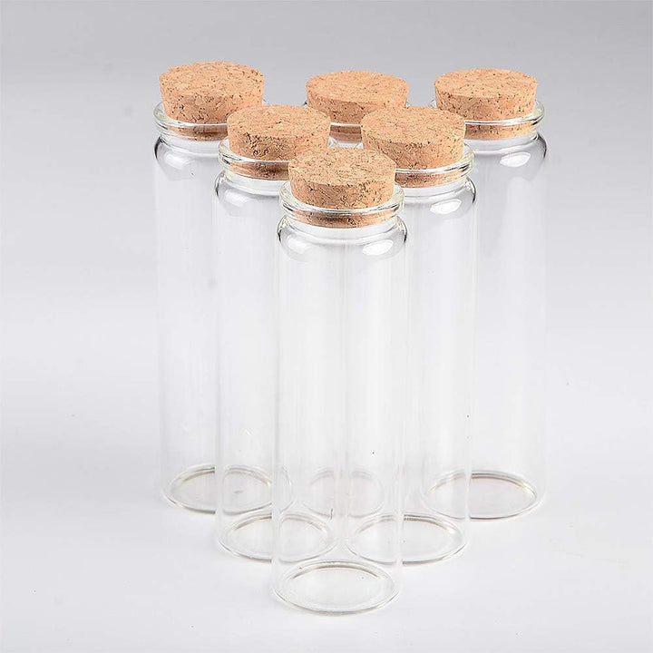 Jarvials 12pcs Aussendurchmesser 37mm vier verschiedene arten von klaren flaschen mit korken (12, 90