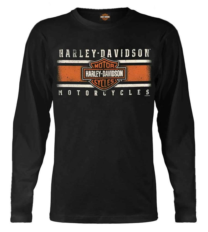 Harley-Davidson Herren Crew Neck Rundhalsausschnitt XL Schwarz, XL Schwarz