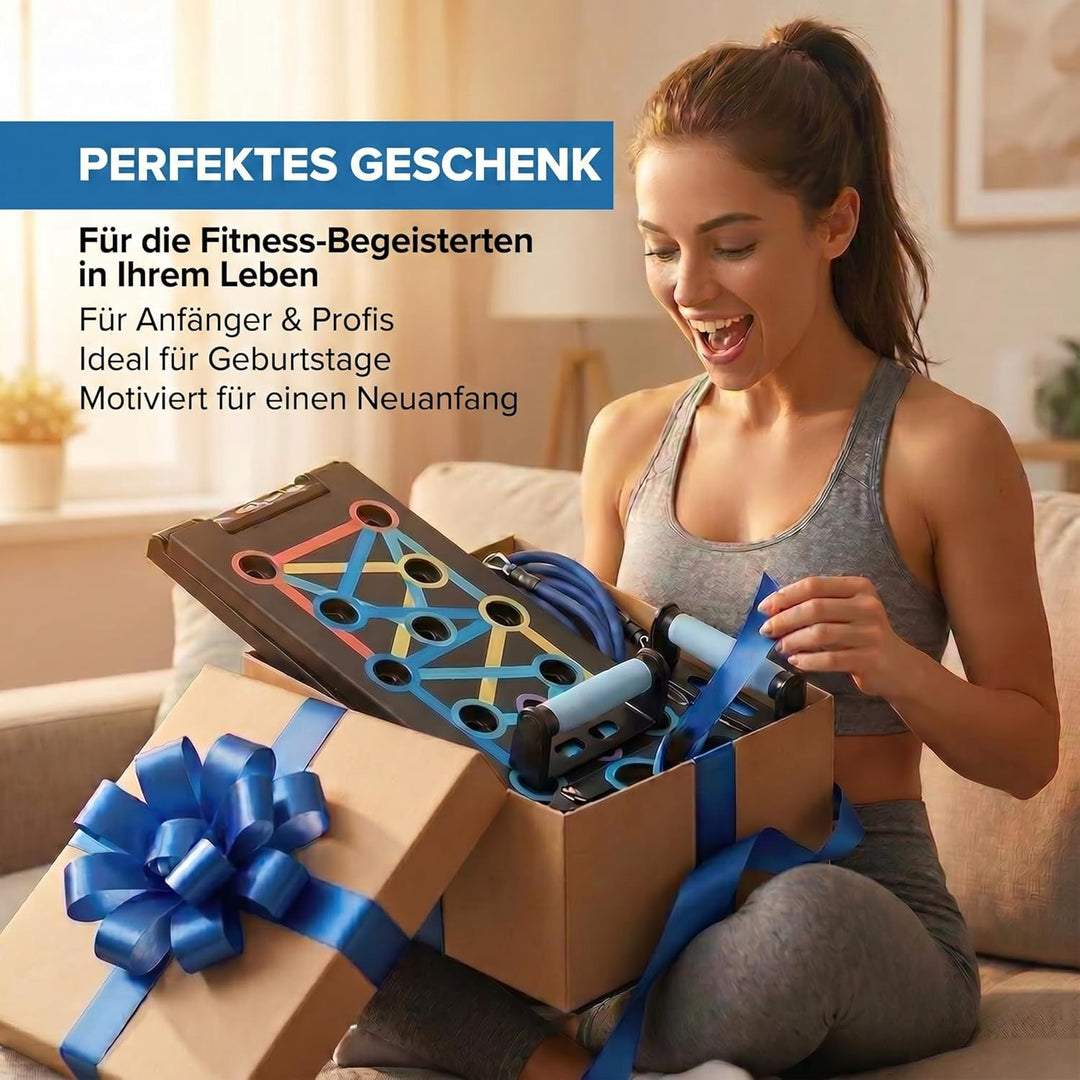 Body &amp; Mind® Push-Up Liegestütz-Brett; Faltbares Multifunktions Elite Rack Fitness-Board für Ganzkör