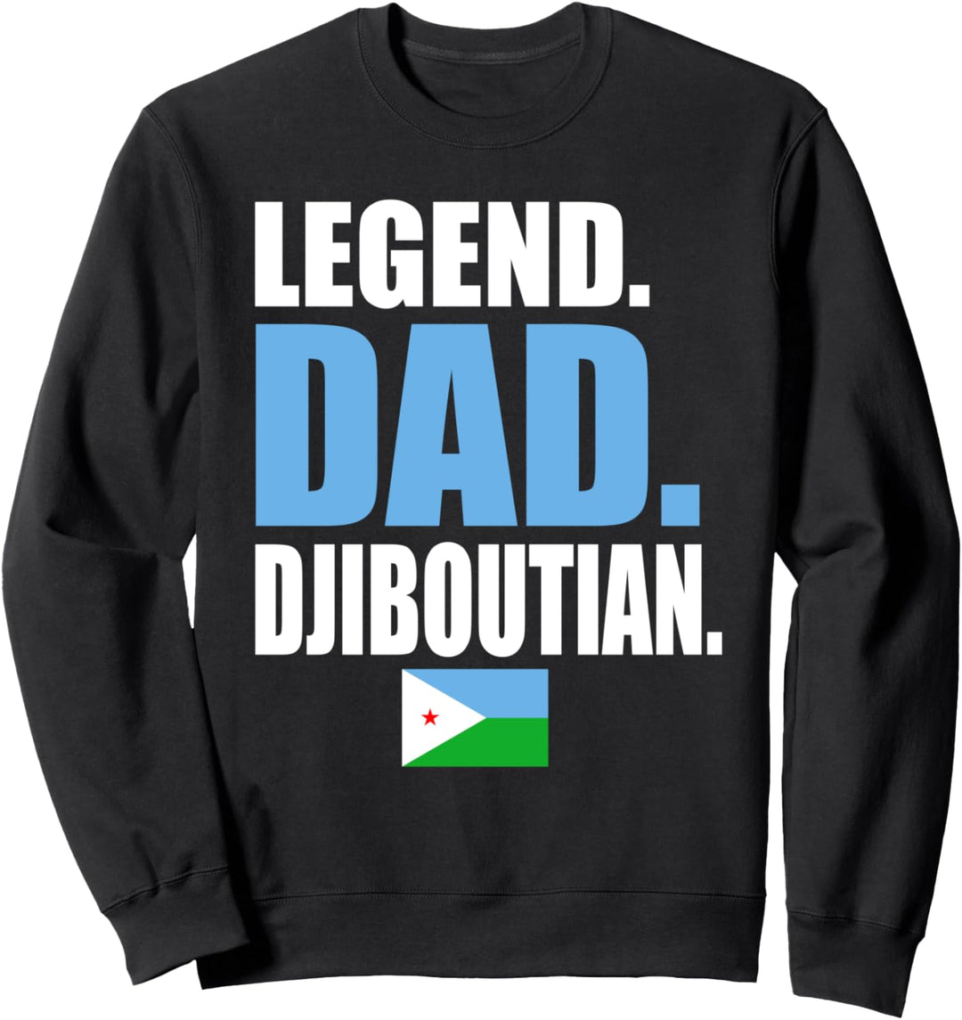 Legend Dad Djiboutian Flag Sweatshirt