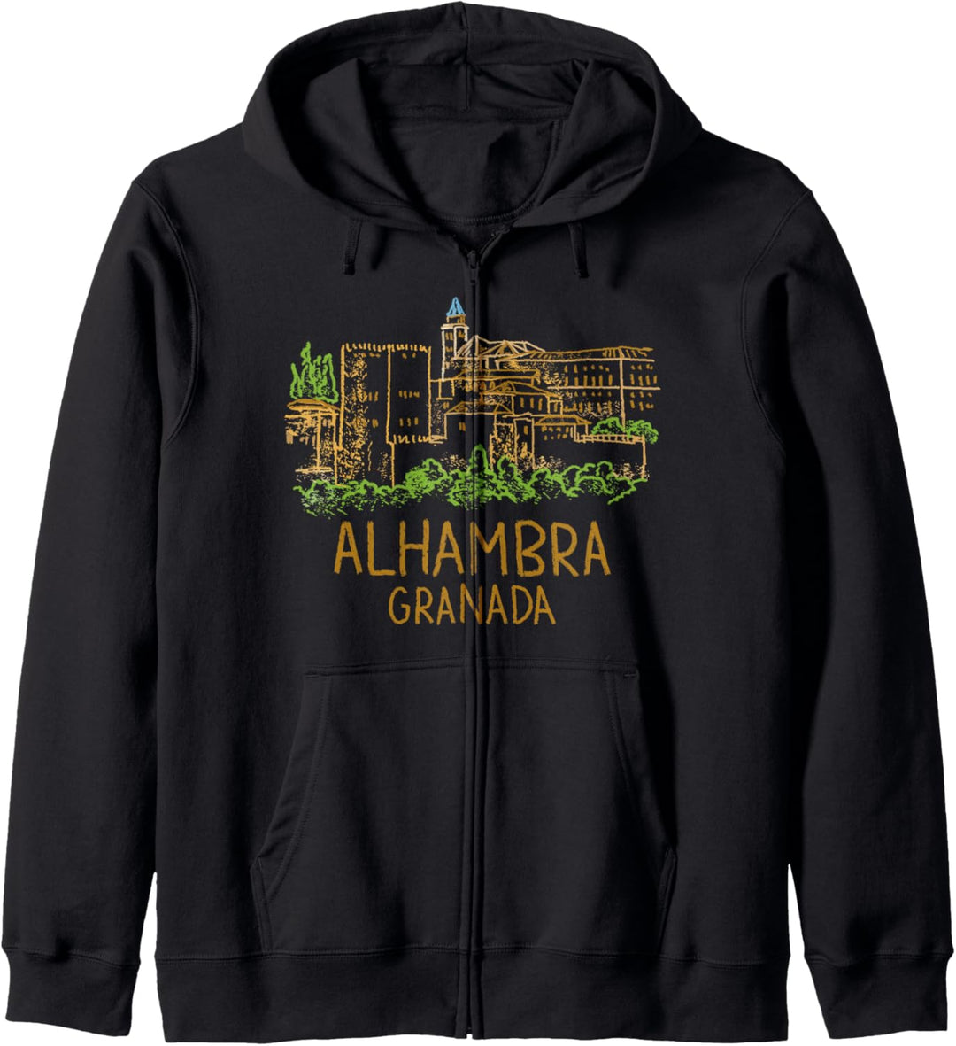 Alhambra Granada Kapuzenjacke