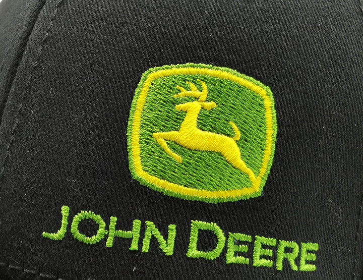 John Deere Cap mit Stoff-Mesh Schwarz