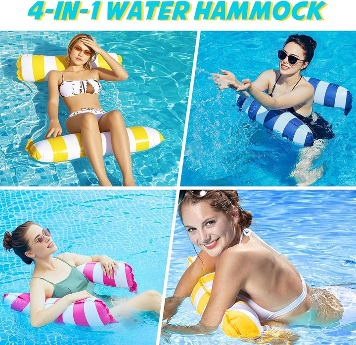 X2 Luftmatratze Pool. Luftmatratze Wasser Aufblasbare Pool-Hängematten, Erwachsenengrösse. Multifunk