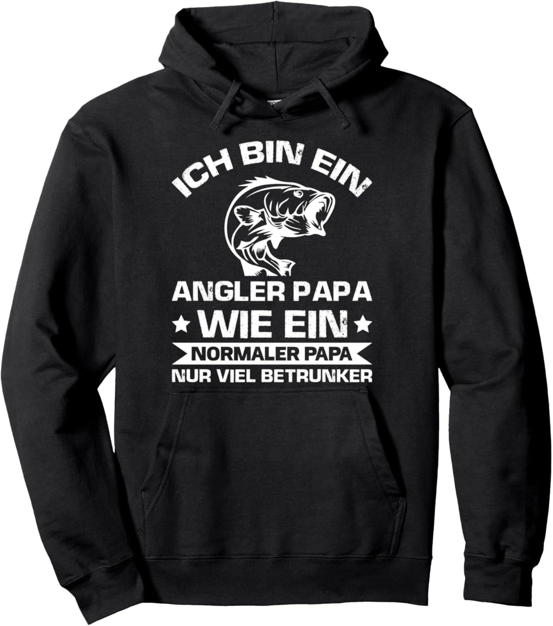 Angler Vater Fischer Pullover Hoodie
