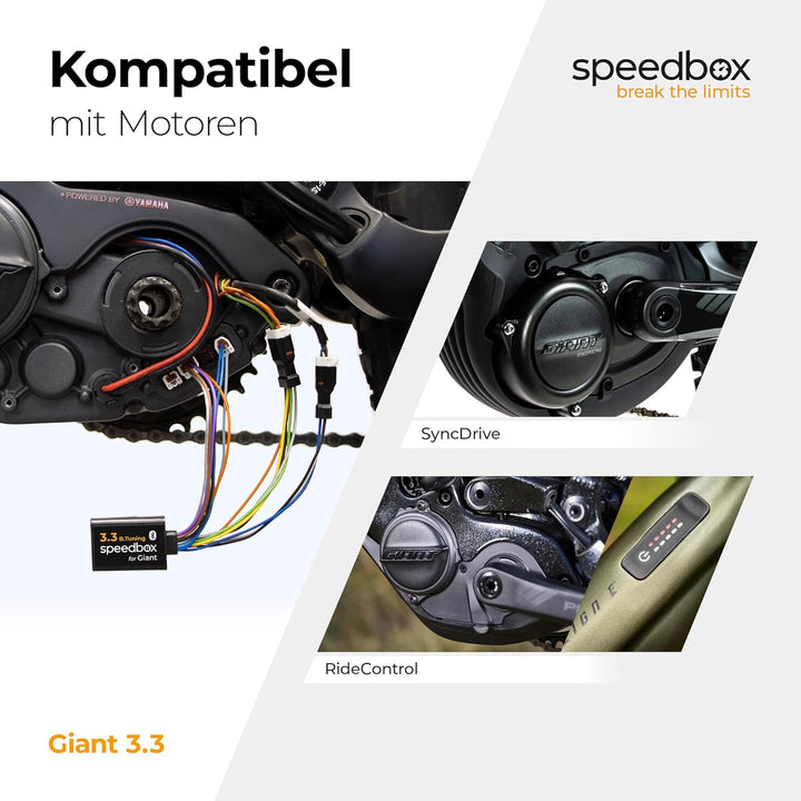 SpeedBox 3.3 Kompatibel mit Giant E-Bikes/Tuning-Chip für SyncDrive Pro-Motoren und RideControl Go 2