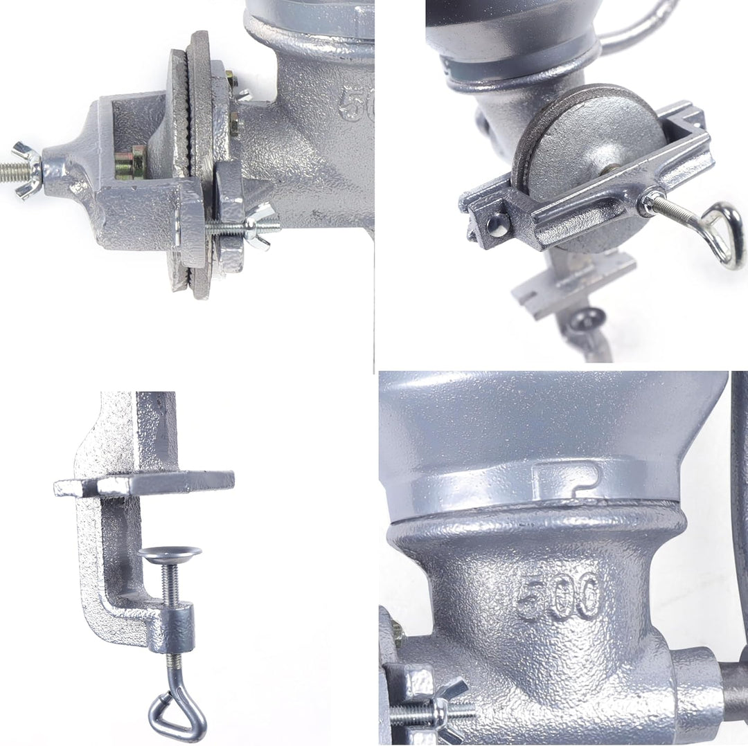 JAYEUW Handgetreidemühle Mühle Einstellbare Mahlwerk Mais Manuelle Getreidemühle für Nuss, Kaffee, G