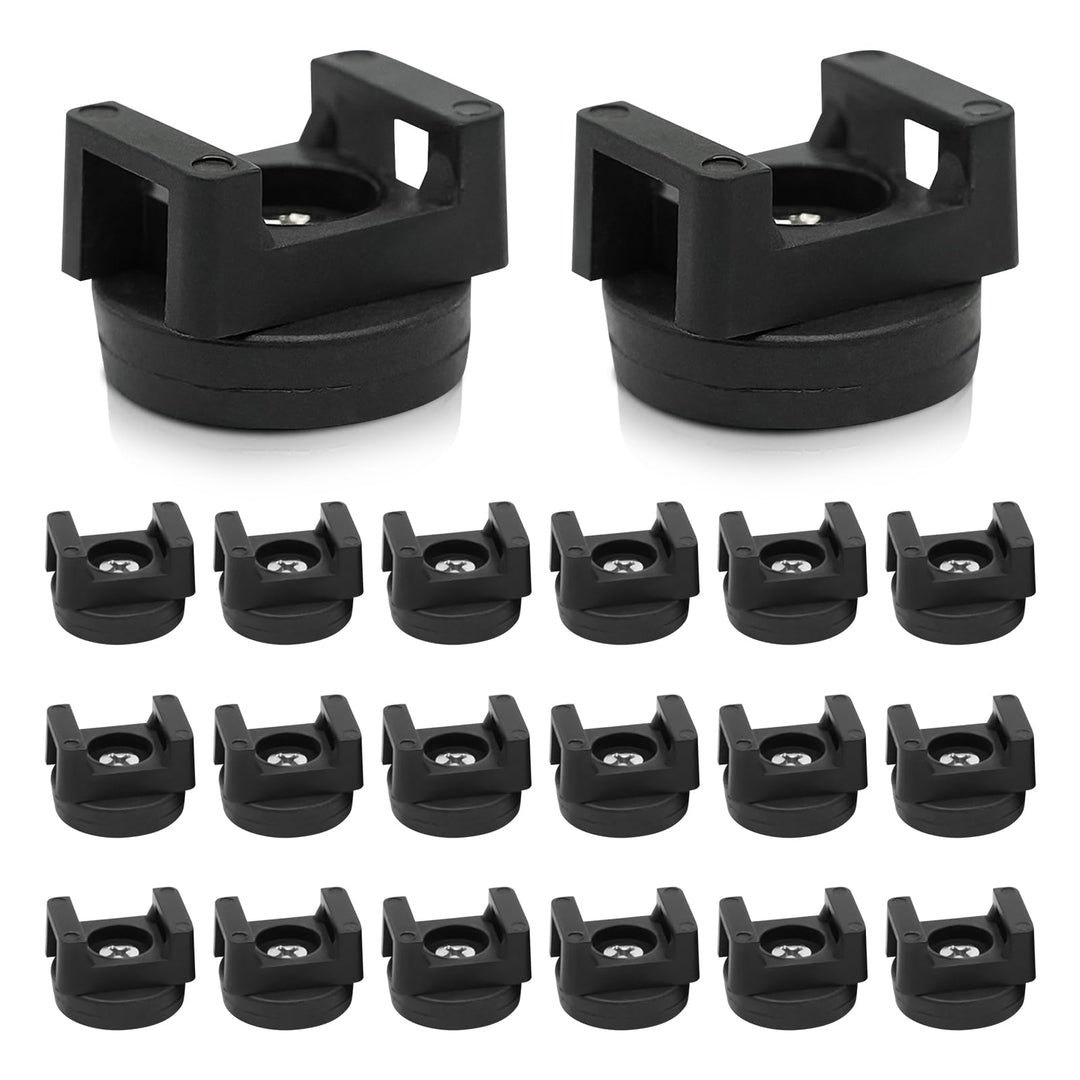 20 Stück Magnetische Kabelbinder Magnethalter Magnet Kabelklemmen Magnetclips Kabel Halterungen Kabe