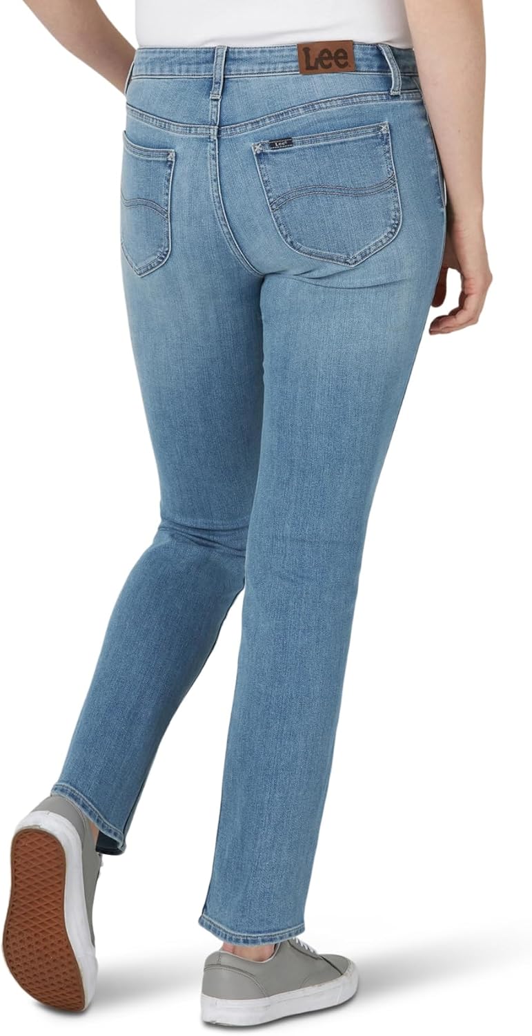 Lee Damen Regular Fit Straight Leg Jeans 36 Kurz Anker, 36 Kurz Anker