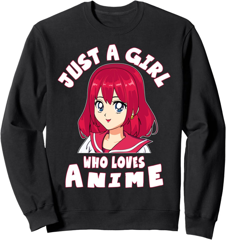 Nur ein Mädchen, das Anime liebt - Teen Girls Anime &amp; Manga Sweatshirt