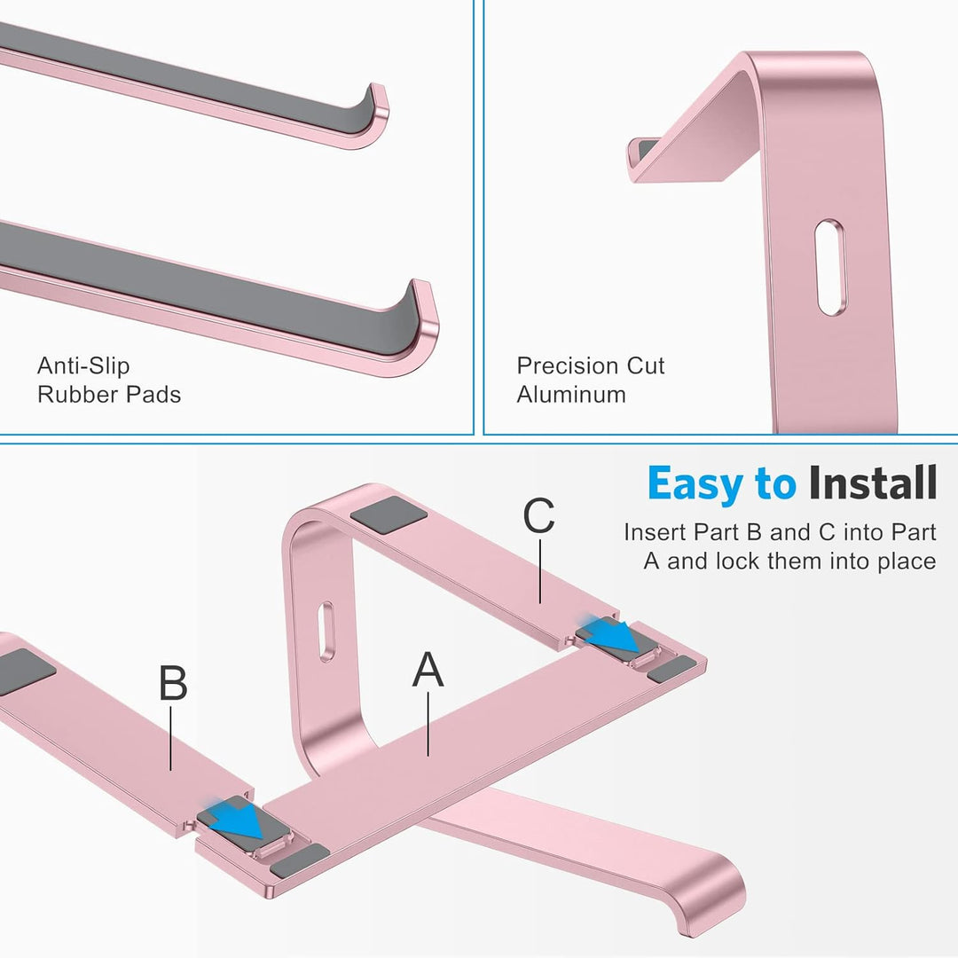OMOTON Laptop Ständer, Notebook Ständer mit Belüftung, Universal PC Riser Ergonomisch Laptop Halteru
