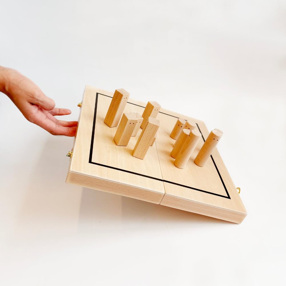 Systembrett Pro to Go – Faltbares &amp; magnetisches Familienbrett aus hochwertigem Buchenholz – Perfekt