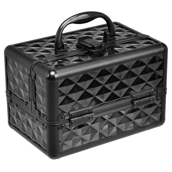 COSTWAY Beauty Case Schminkkoffer Kosmetikkoffer, Schmuckkoffer 23 x 15 x 18cm, Friseurkoffer mit Sp
