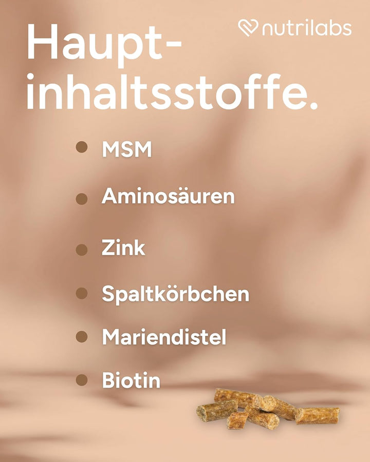 NutriLabs Hoof Support Pellets Premiumprodukt zur Unterstützung gesunder Hufe von Pferden, mit Bioti