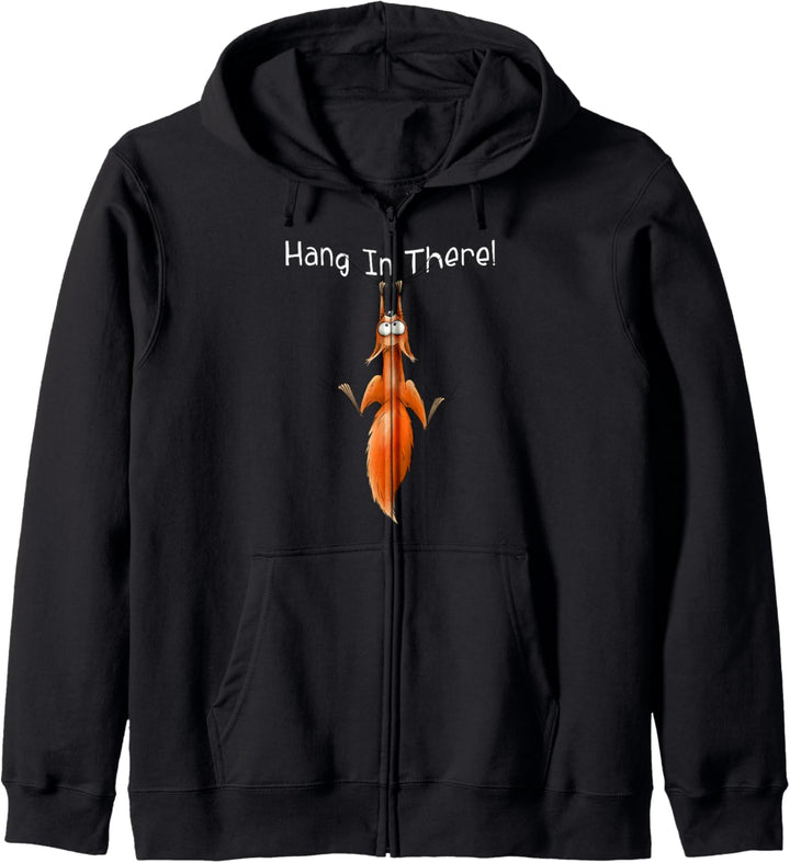 Hang In There Nagetier hängt chillend ab Eichhörnchen Kapuzenjacke