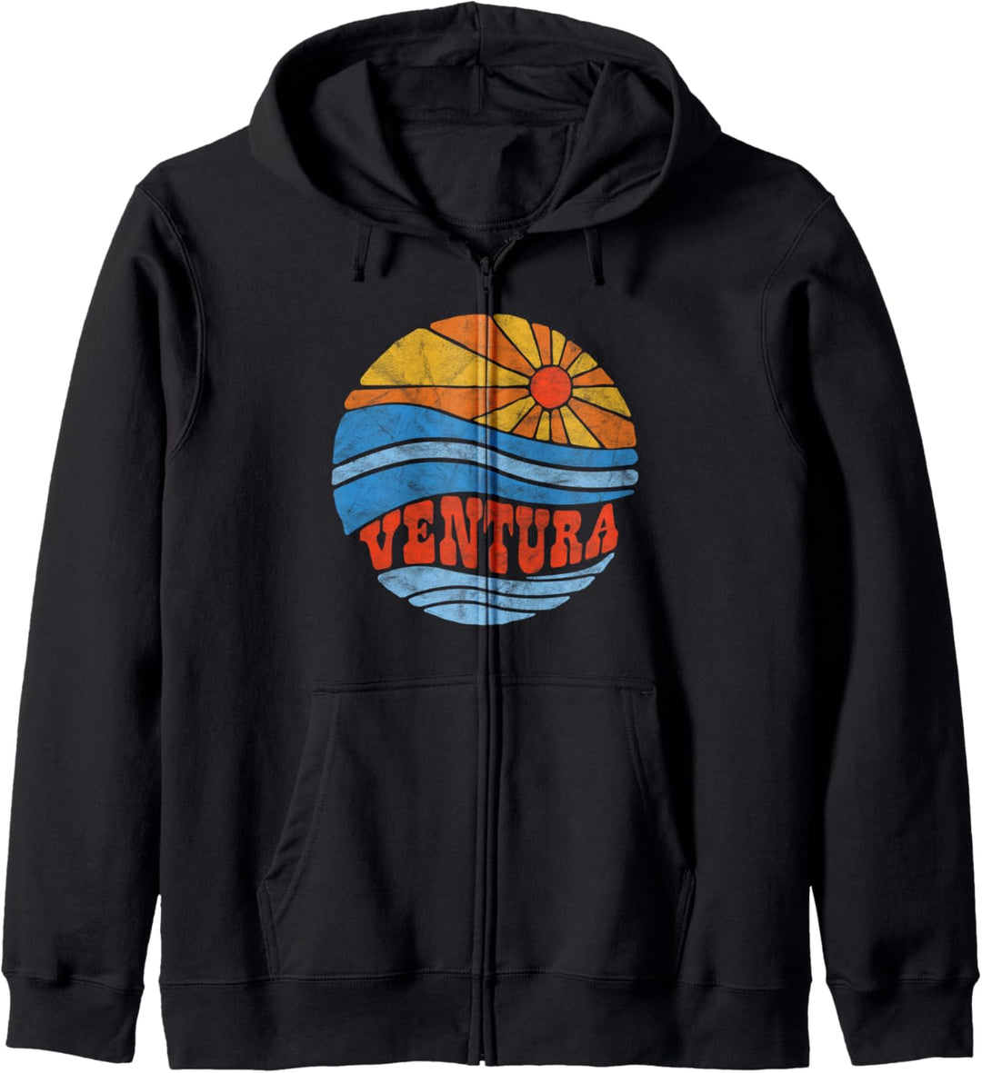 Retro Ventura California Hippie Beach Surf Vintage Kapuzenjacke
