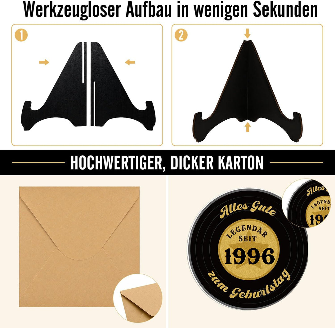 WenmthG Back in 1986 Schallplatten Deko – Vinyl Geburtstag Deko für Männer &amp; Frauen, Geburtstagsgäst