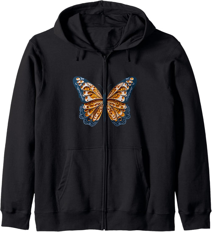 Papierschmetterling Kapuzenjacke