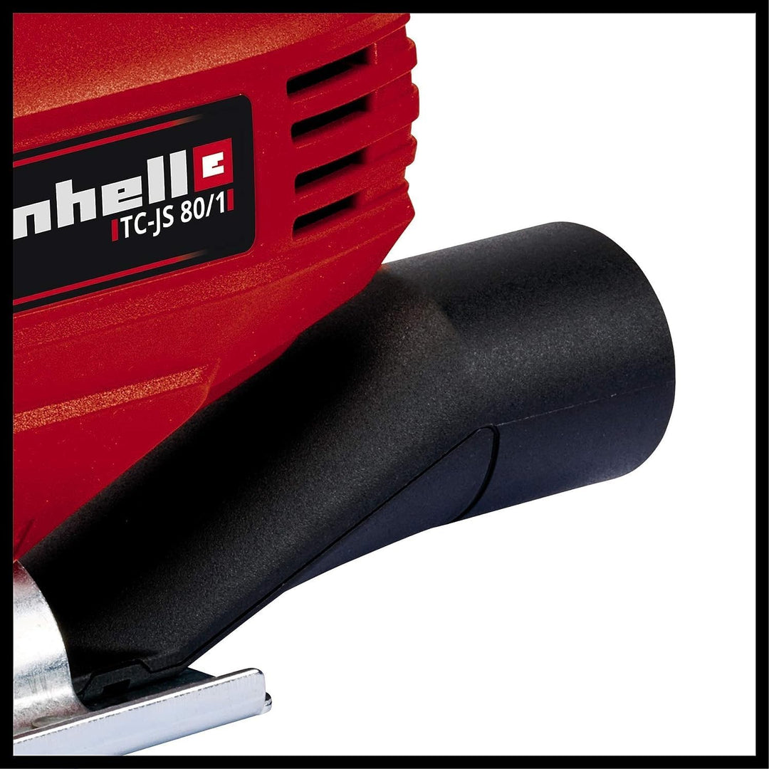 Einhell Stichsäge TC-JS 80/1 (550 W, Hubzahl 1000-3000 min-1, Drehzahlelektronik, 4-stufiger Pendelh