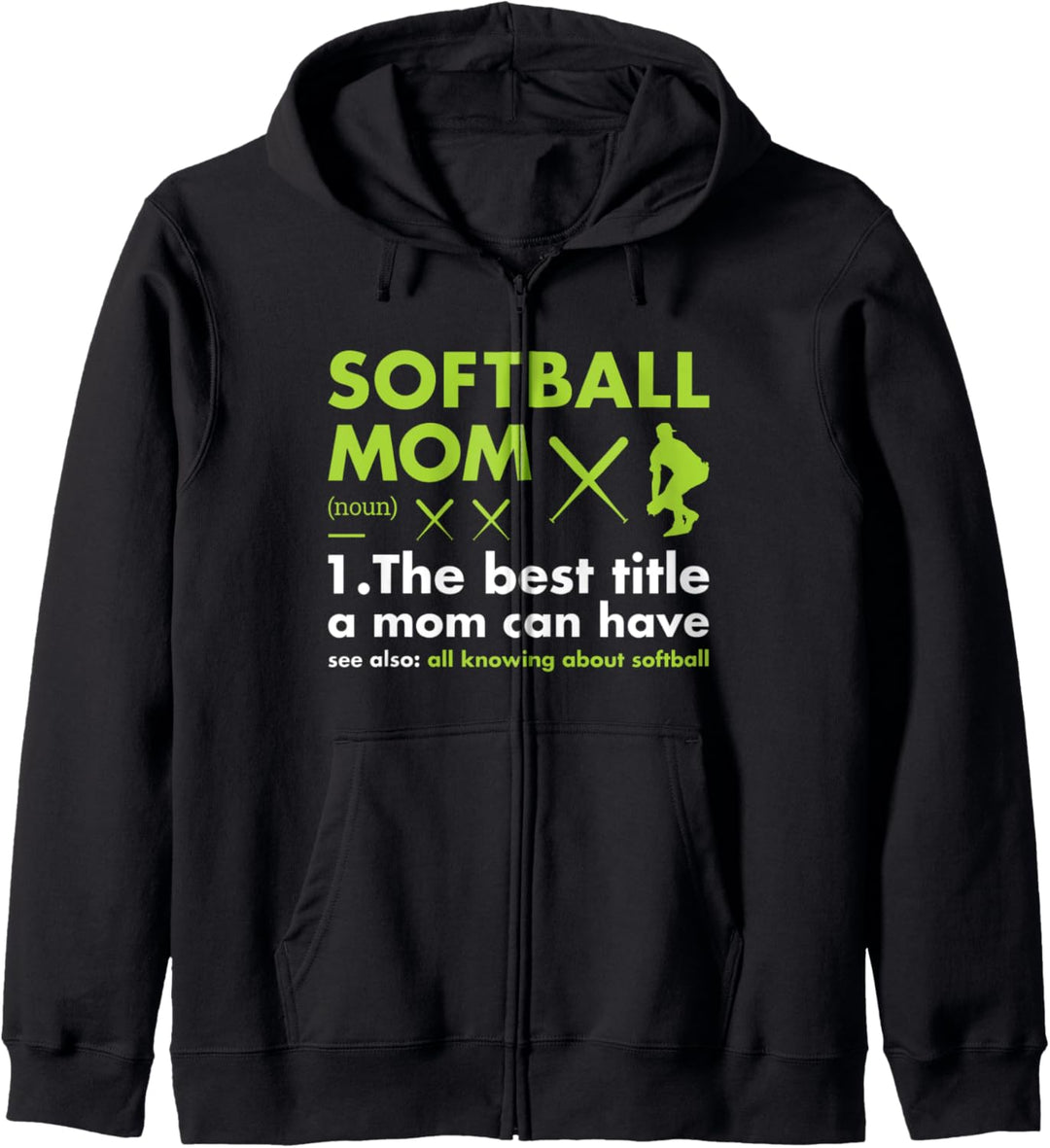Sport Mom Definition Softball Kapuzenjacke