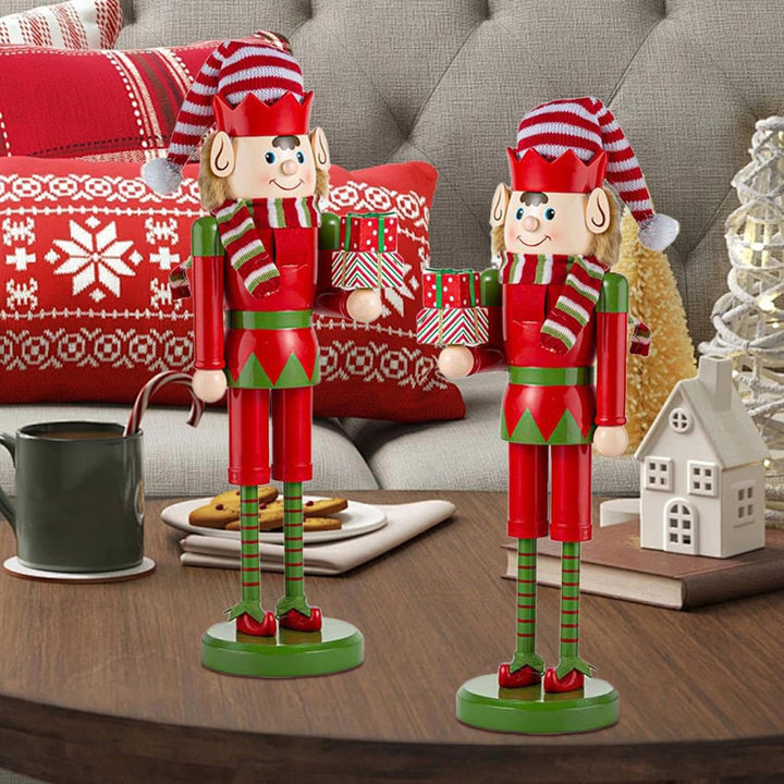 Weihnachtsnussknacker - Nussknacker Figuren - Holz Deko 38 cm Für Küche Nachttisch Kamin Esstisch Ge