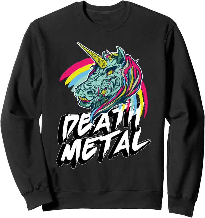 Death Metal Einhorn Zombie Unicorn Party Sweatshirt