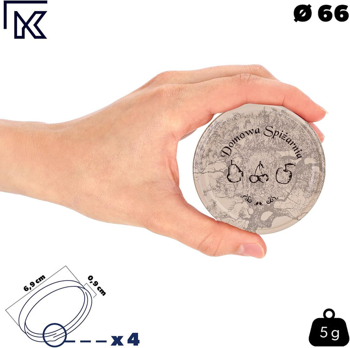 KADAX 10er Set Einmachgläser 315ml TO66 Beige, Marmeladengläser Vorratsgläser Mason Jar mit Schraubd