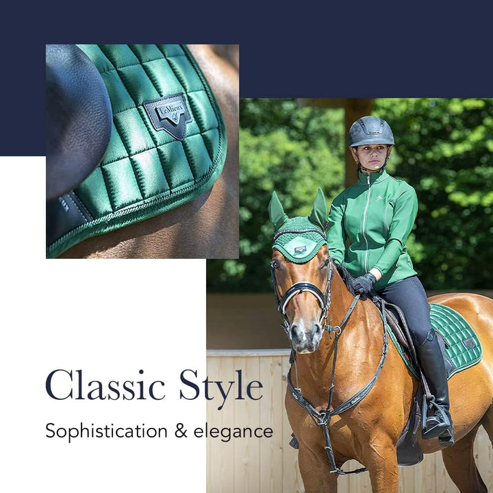 LeMieux Prosport Cotton Close Contact Square Schabracke S/M Tintenblaues Wildleder, quadratisch, S/M