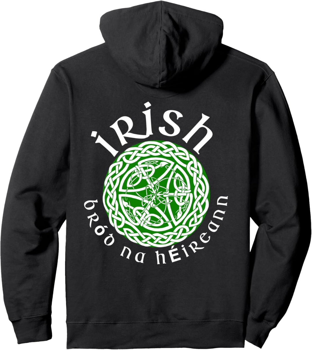 Keltisches Design mit irischer Übersetzung – Stolz auf irisches Erbe. Pullover Hoodie