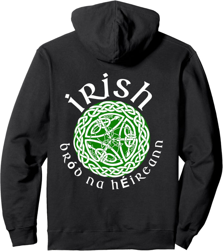 Keltisches Design mit irischer Übersetzung – Stolz auf irisches Erbe. Pullover Hoodie