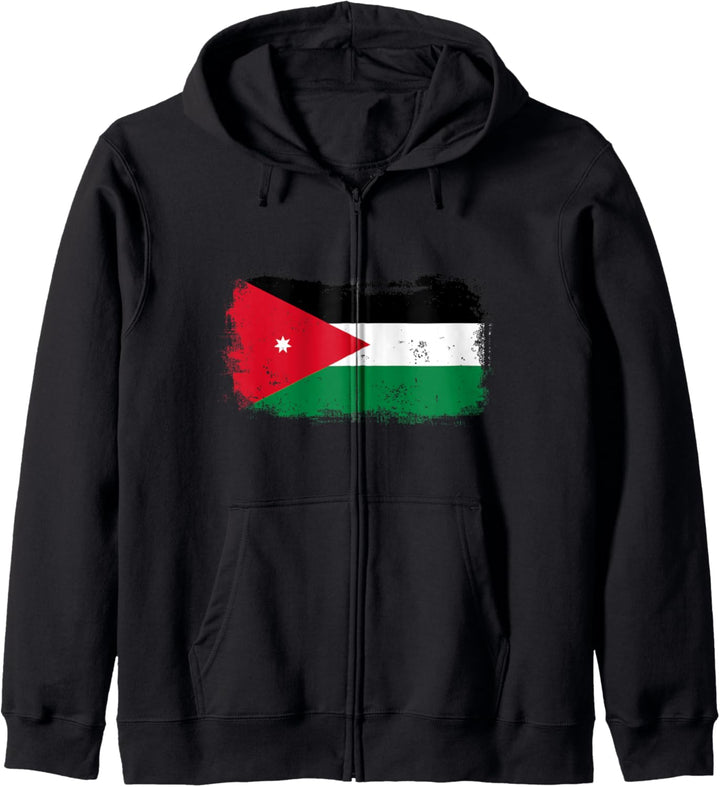 Jordanien Jordanische Nationalflagge Kapuzenjacke