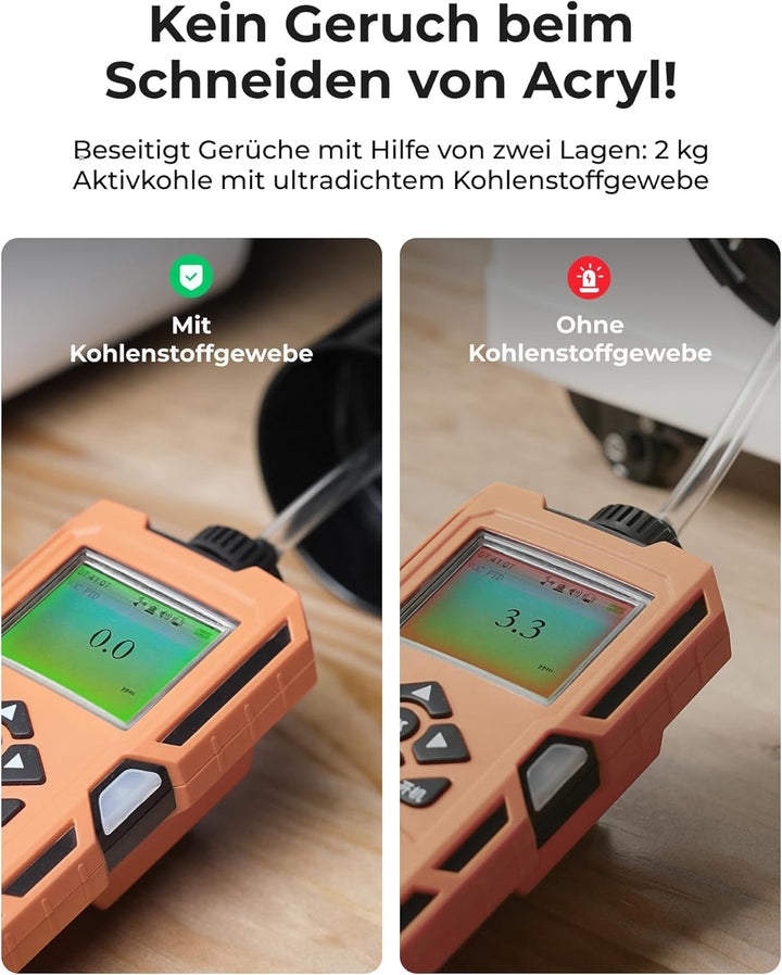 xTool SafetyPro AP2 Luftreiniger für 3D Drucker und Laser Gravur mit SuperCyclone-System, 6-stufiger