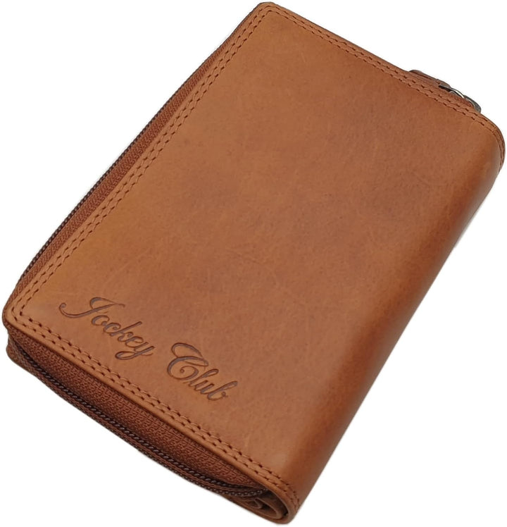 Echt Rindleder Damen Geldbörse/Geldbeutel/Portemonnaie/Geldtasche/Portmonee in Hochformat mit Schmet