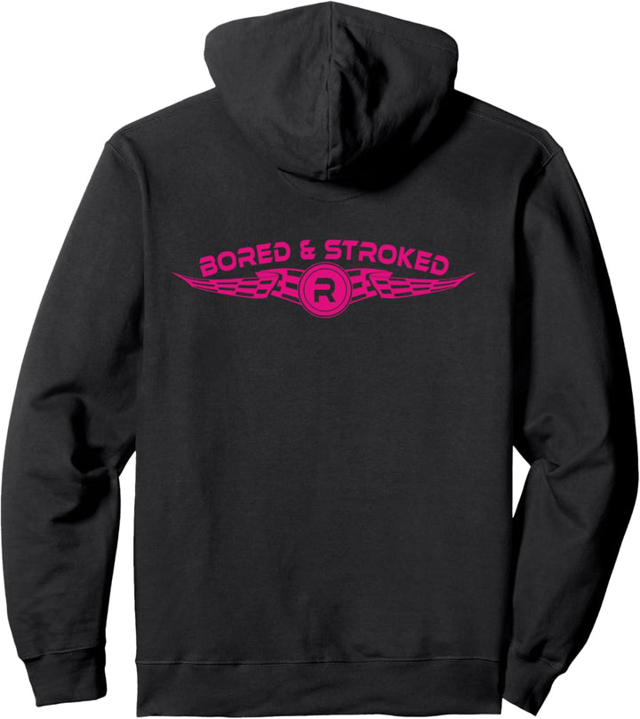Rebel Motorsport-Star Spangled Schädel Bored and Stroked Pullover Hoodie