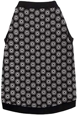 Hairless Cat's Cotton Stretch T-Shirt Black Spring for Sphynx Cats (XL) X-Large Black Spring, X-Larg