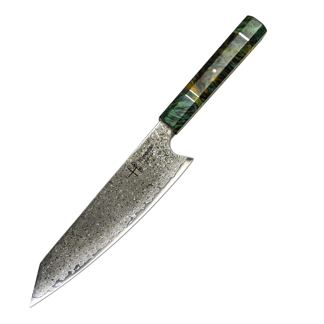 Hajegato Damaskus-Kochmesser, professionell, japanisches VG10-Damastmesser, 67 Schichten, mit Griff,
